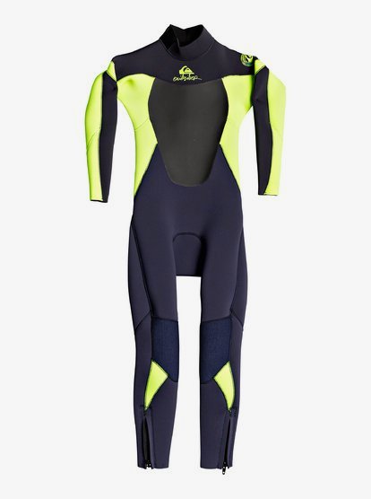 Quiksilver3/2mm Syncro - Wetsuit met een Achterrits voor Jongens 2-7 - Black