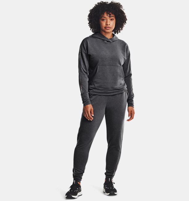 Pantalón con capucha UA Rival Terry Taped para mujer Under Armour | SM | Gray