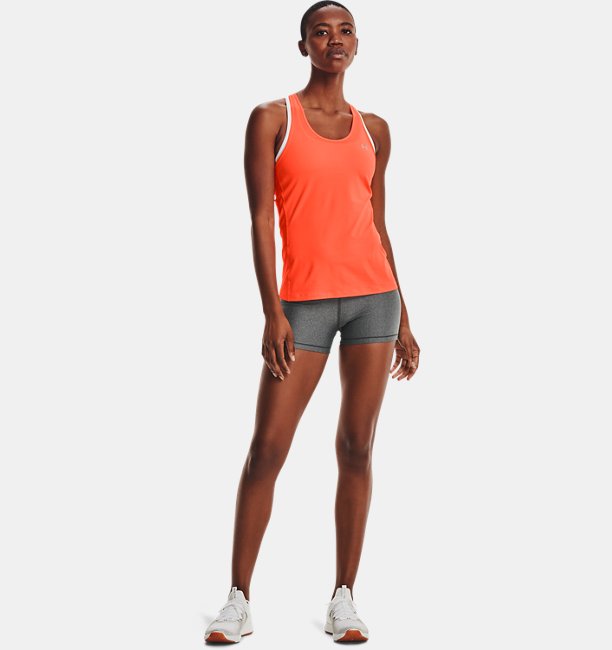  Under Armour  Women's HeatGear Armour Mid-Rise Shorty | LG | Gray