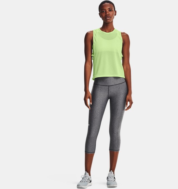 Pantalón capri HeatGear® Armour Hi-Rise para mujer Under Armour | MD | Gray