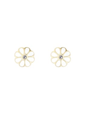 Ted Baker Women's Daraeh: Daisy Stud Earrings - Gold/White