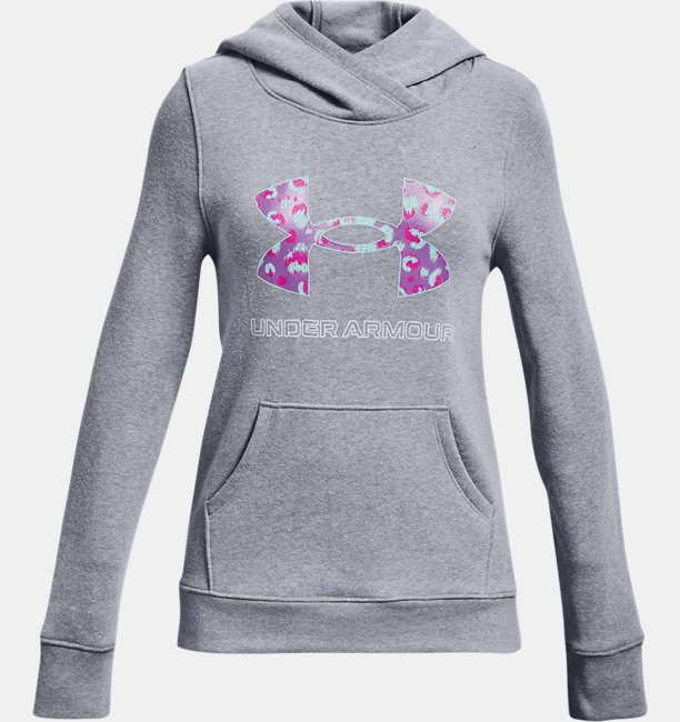  Under Armour  Girls' UA Rival Fleece Logo Hoodie YXS