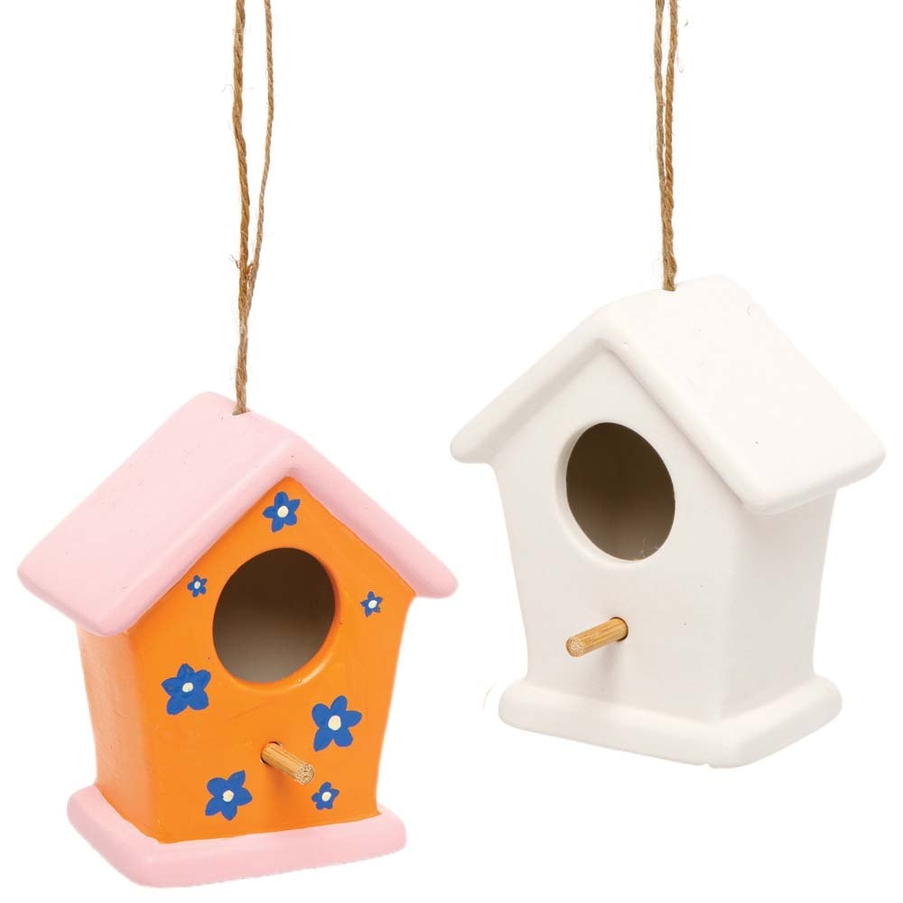 Ceramic Bird Houses (Pack of 2)