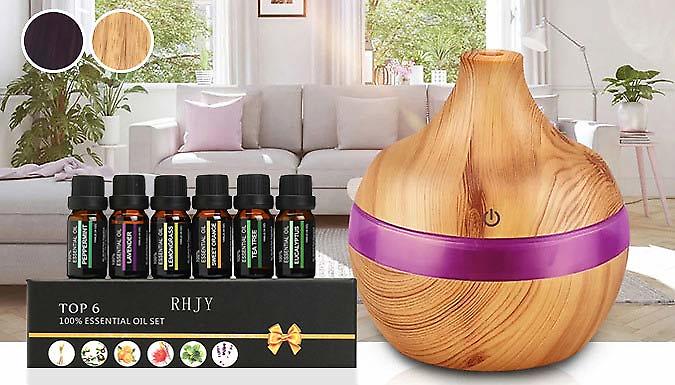 Impress Gadgets Electric Aroma Humidifier With Optional Essential Oils - 3 Designs & 2 Colours