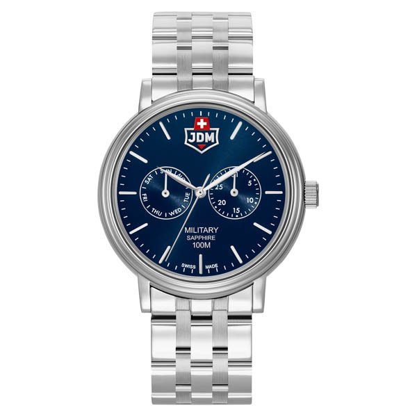 JDM Military Swiss Made Gents Echo Watch with Stianless Steel Bracelet 