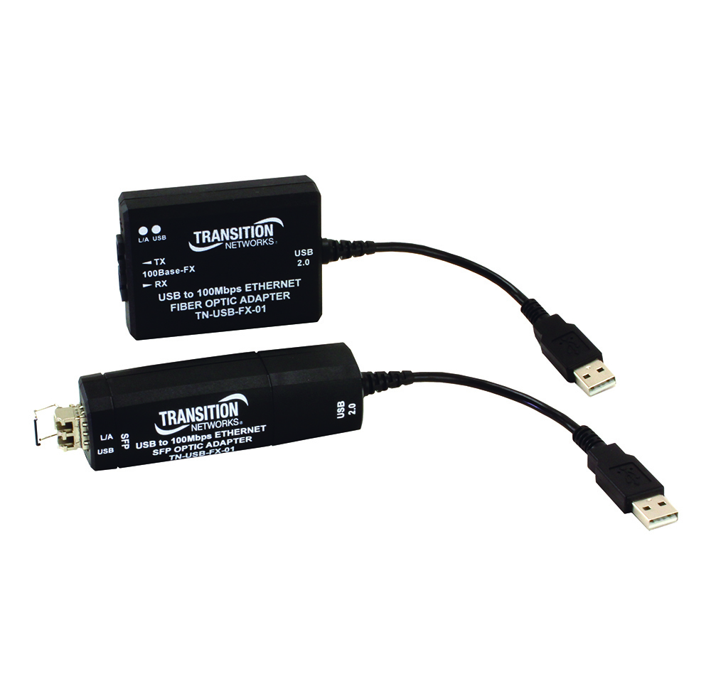 Transition Networks TN-USB-FX-01 USB 2.0 SC Black