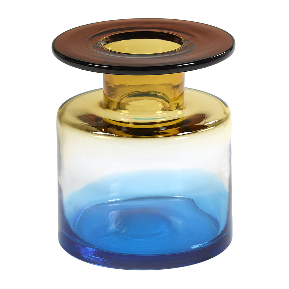 Serax - Wind & Fire Jar Vase - Blue/Amber - Small
