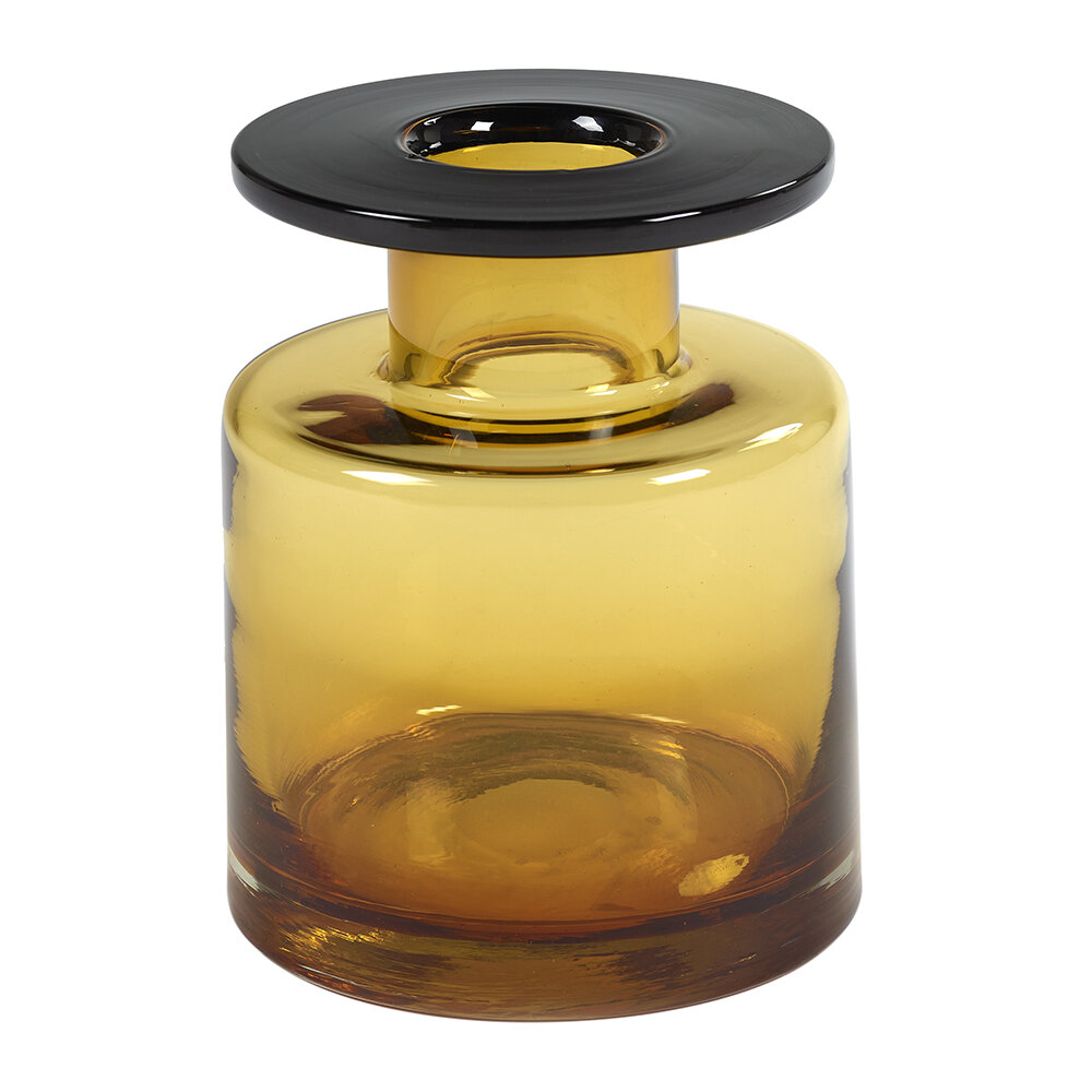 Serax - Wind & Fire Jar Vase - Amber/Black - Small