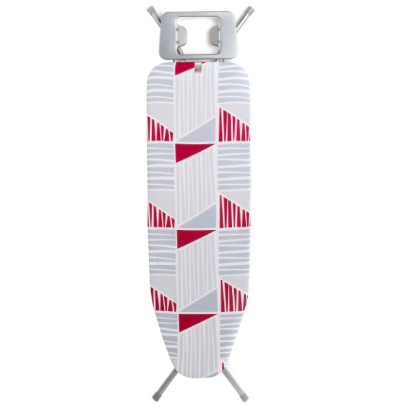 Kleeneze KL063052UKMEMEU Memphis Ironing Board, 120 x 38 cm, Raspberry Print 