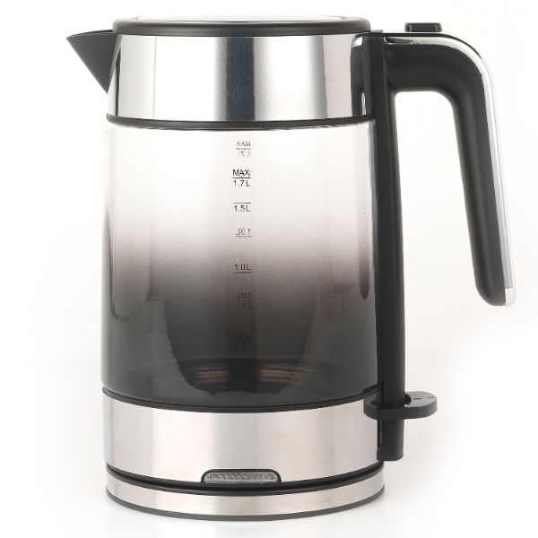 Progress EK3891PBLK Ombre Glass Kettle, 3000 W, 1.5 L, Black 