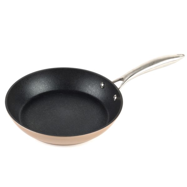 Salter BW07843C Metallic Non-Stick Frying Pan, 24 cm, Champagne 