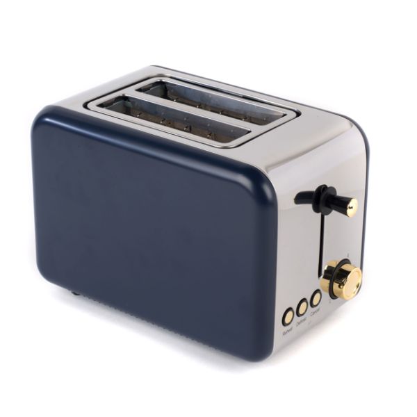 Salter EK2652NG 2-Slice Toaster, Navy and Gold 