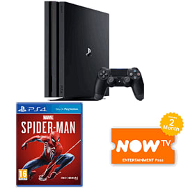 1TB Playstation 4 Pro Gamma with Marvel's Spider-Man and NOW TV for PlayStation 4