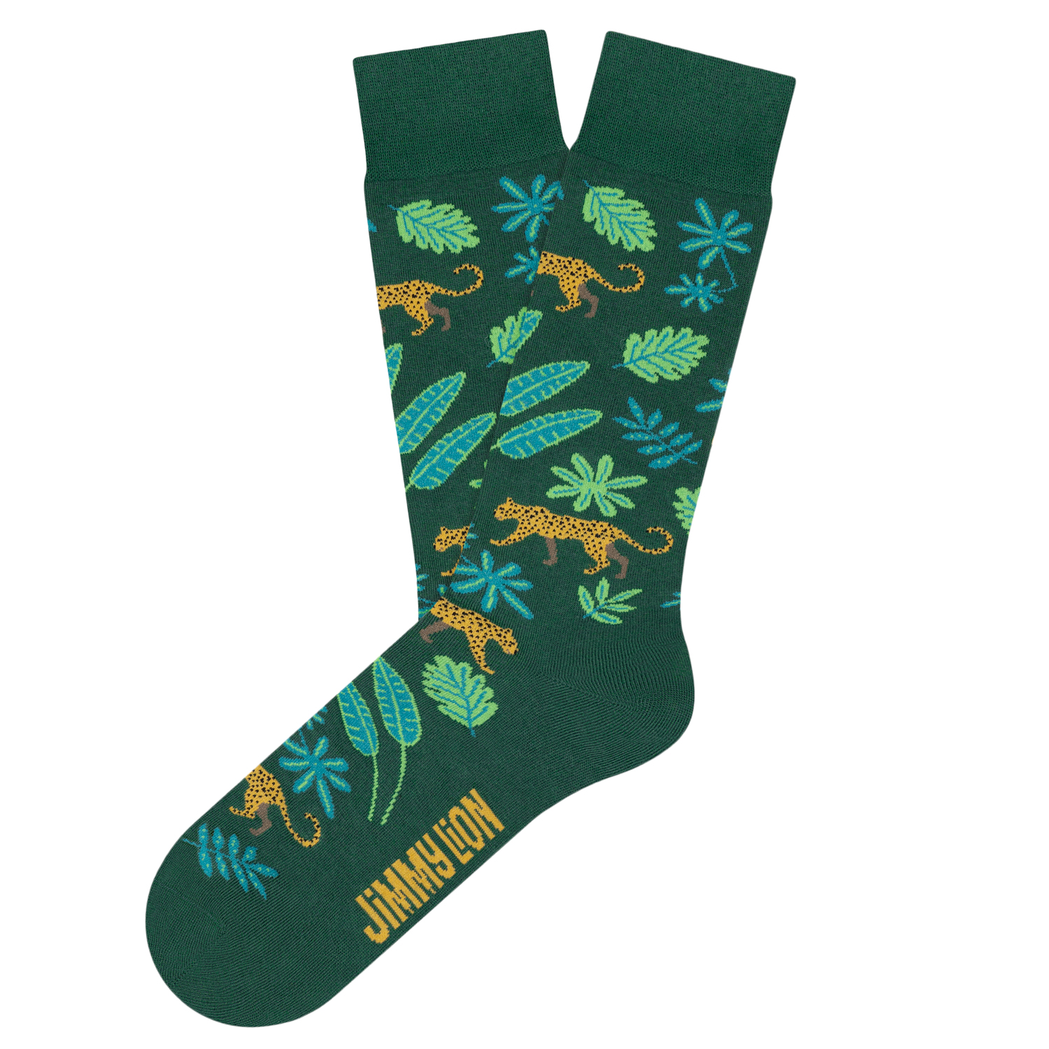 Jimmy Lion Leopards Calcetines | Verde | 41-46