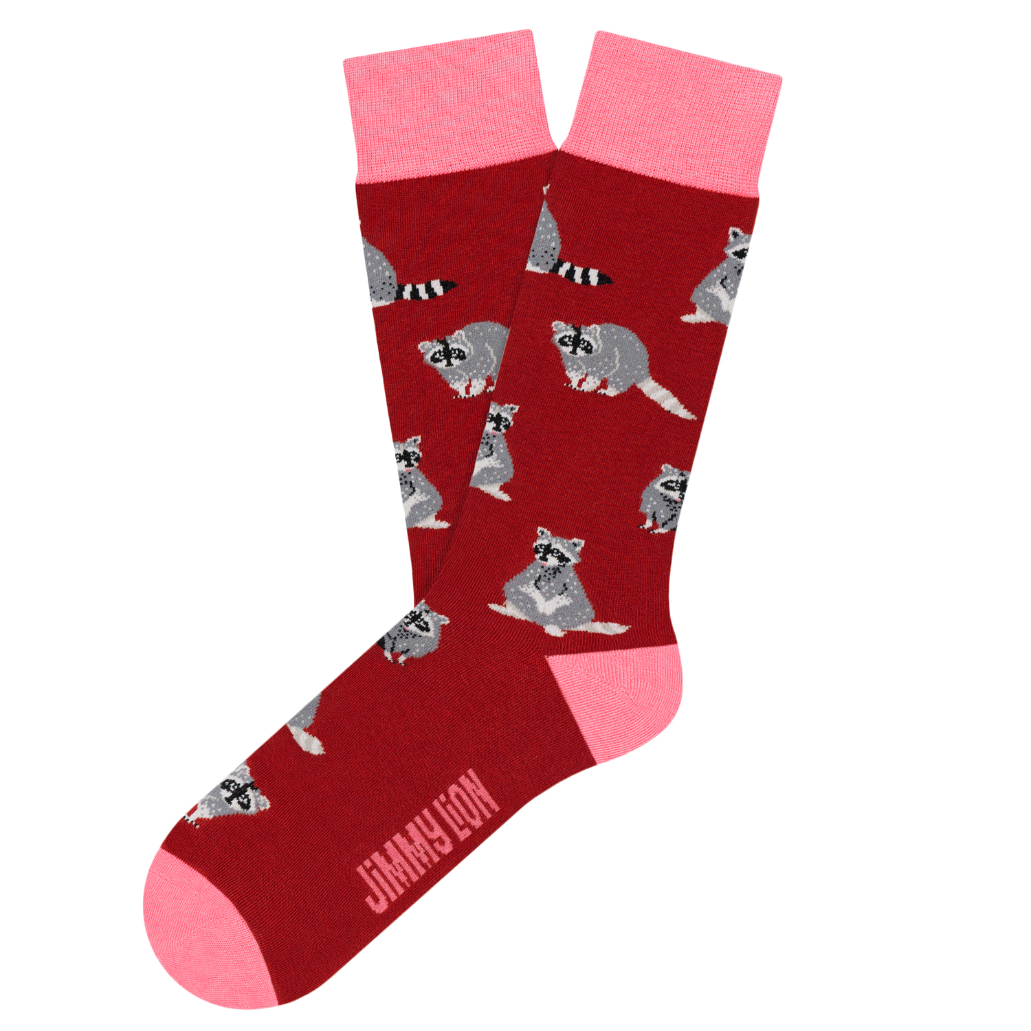 Jimmy Lion Racoons Calcetines | Rojo | 41-46