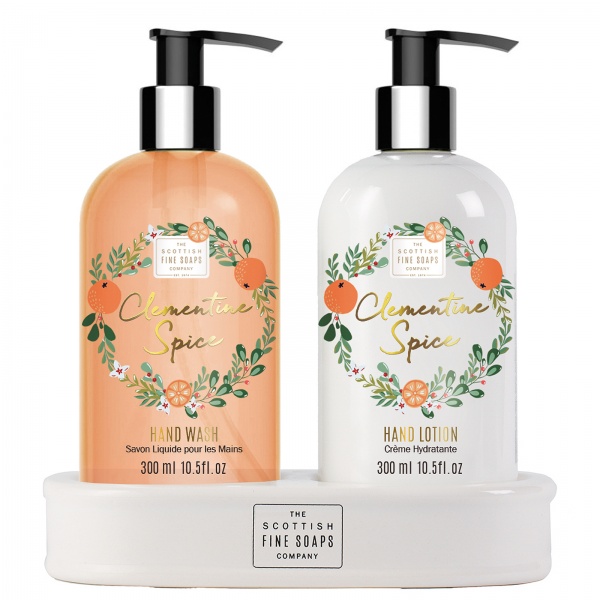 Scottish Fine Soaps 2020 Clementine Spice Hand Care Set