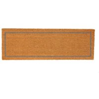 Nicola Spring Coir Double Door Mat | 120 x 40cm | Grey Inset