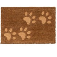 Nicola Spring Coir Door Mat | 60 x 40cm | Embossed Paw Prints