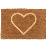 Nicola Spring Coir Door Mat | 60 x 40cm | Embossed Heart