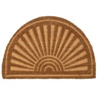 Nicola Spring Coir Half Moon Door Mat | 60 x 40cm | Embossed