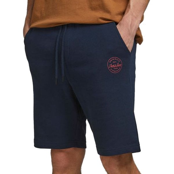 Jack &amp; Jones Kingsize Shark Sweat Shorts Navy Blazer Size: 42, Col
