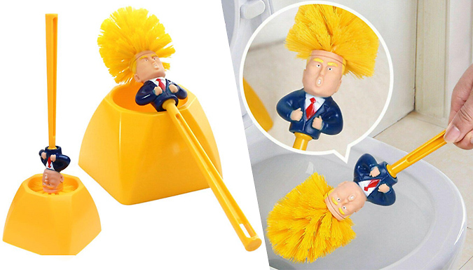 Domosecret Novelty President Toilet Brush
