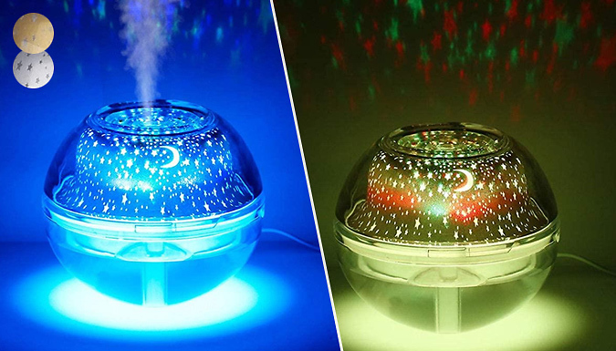 Domosecret 2-in-1 Night Sky Projector Humidifier - 2 Colours