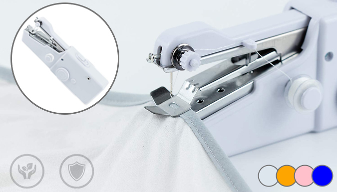 Wish Whoosh Offers 27-Piece Mini Handheld Sewing Machine Set - 4 Colours