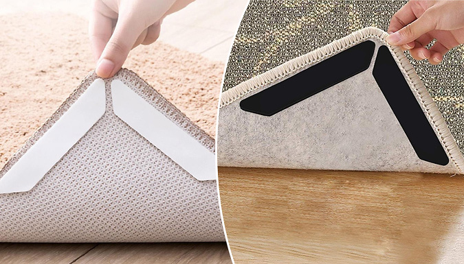 Wish Whoosh Offers 8-Pack of Anti-Slip Rug Gripper Stickers - 2 Colours