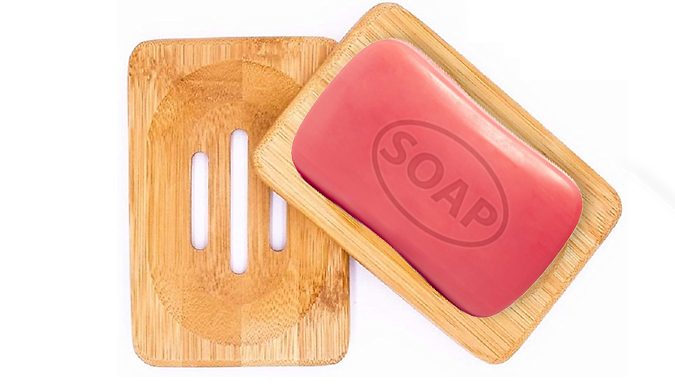 Wish Whoosh Offers 2-Pack of Natural Bamboo Soap Dishes