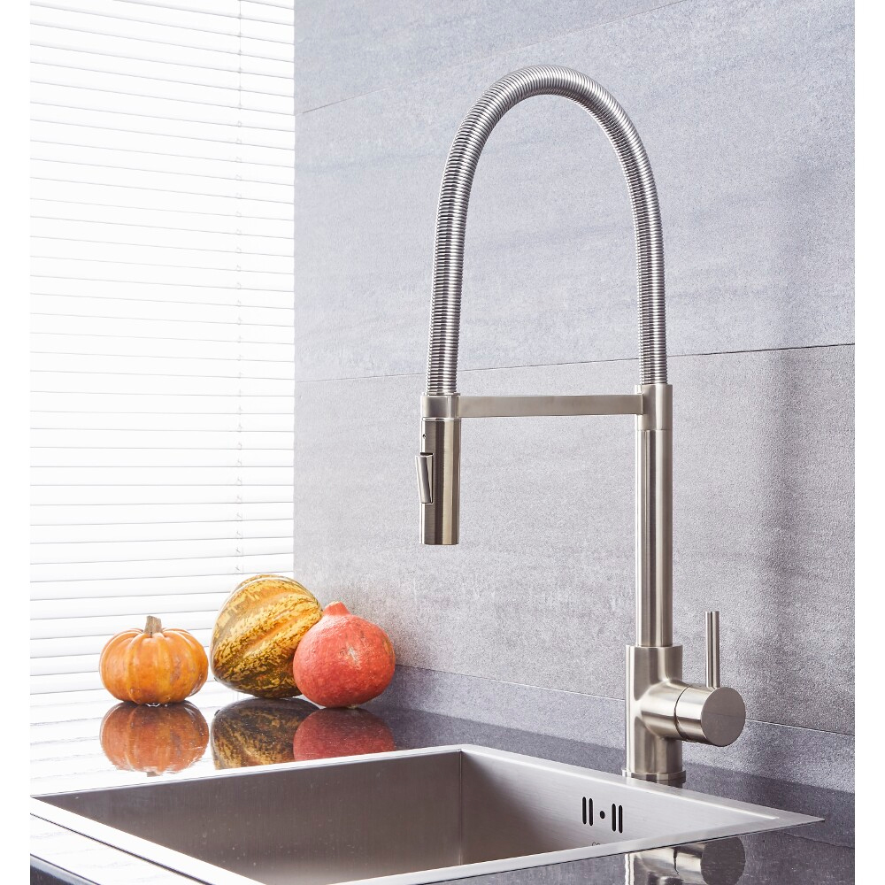 Keukenmengkraan met Uittrekbare Uitloop Geborsteld Nikkel | Como