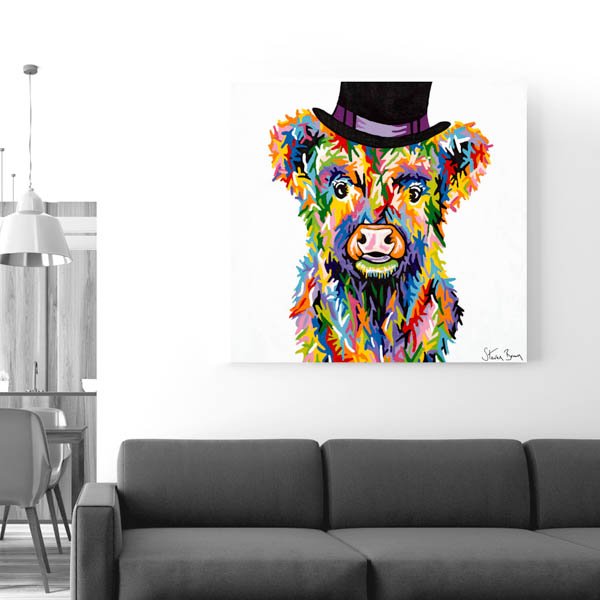 Steven Brown Baby McCoo 76 x 76cm Canvas 