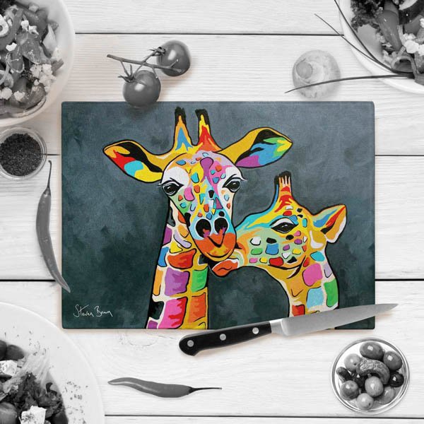 Steven Brown Francie & Josie McZoo Large Chopping Board 