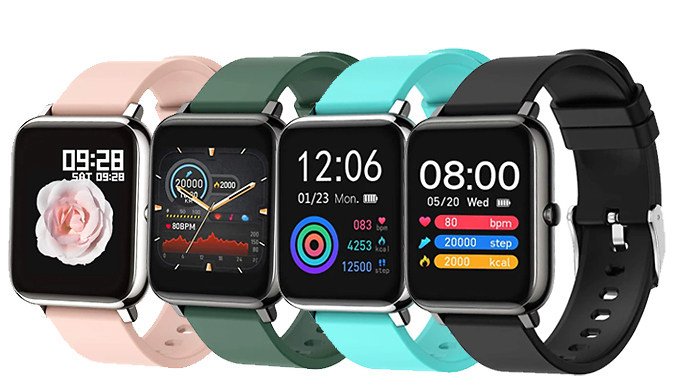 Wish Whoosh Offers P22 Smart Fitness Tracker Heart Rate Watch - 4 Colours