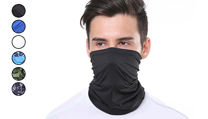 Wish Whoosh Offers 2-Pack of Multi-Functional Face Cover Scarves - 5 Colours