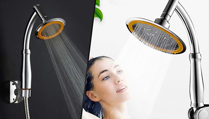 Wish Whoosh Offers 6-Inch Swivel-Ball Rainfall Shower Head