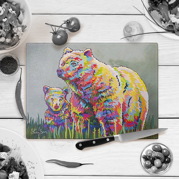 Steven Brown Mam McBear & The Wean Large Chopping Board 