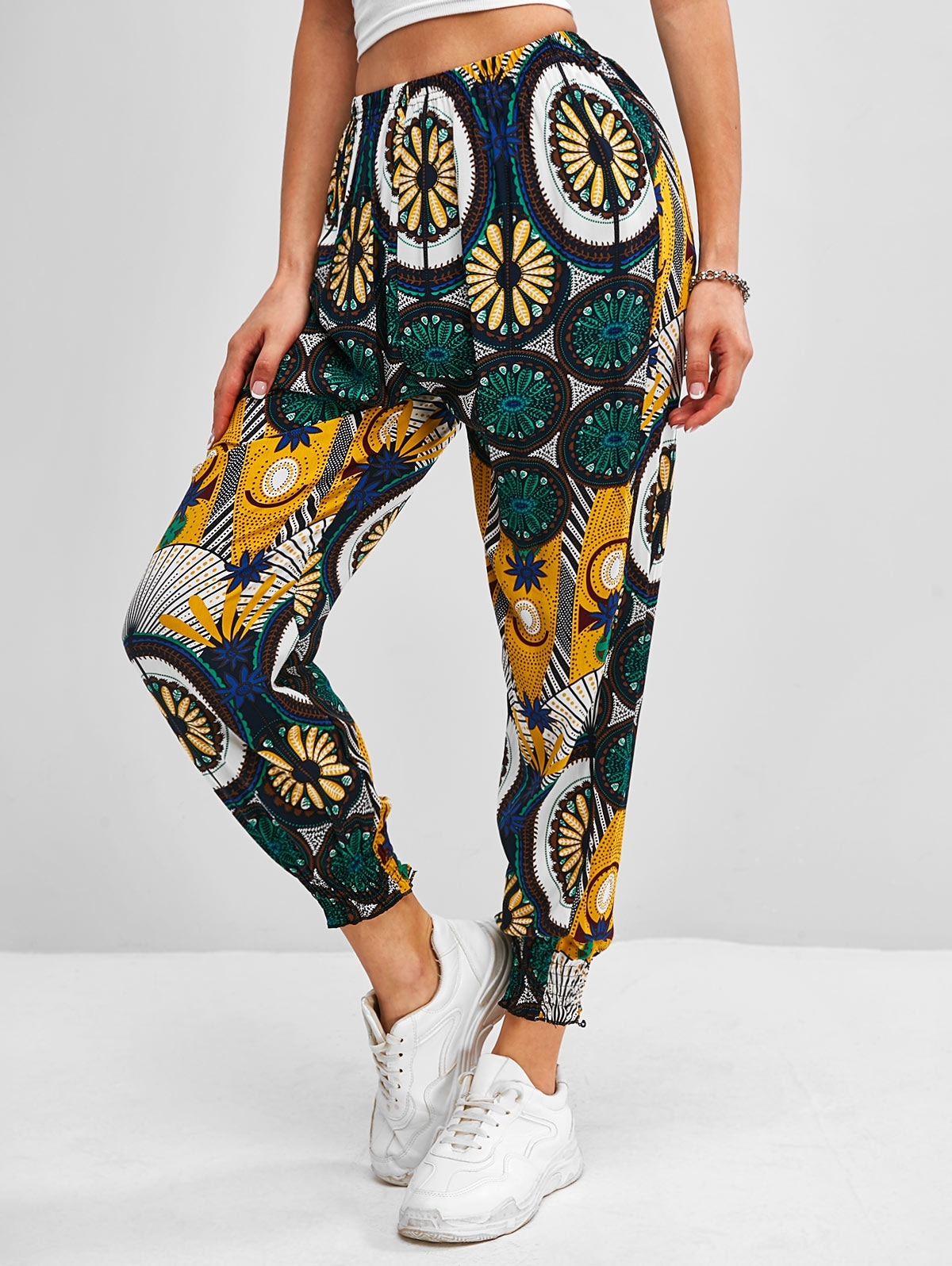 Zaful Böhmische Gedruckte Hosen | XL