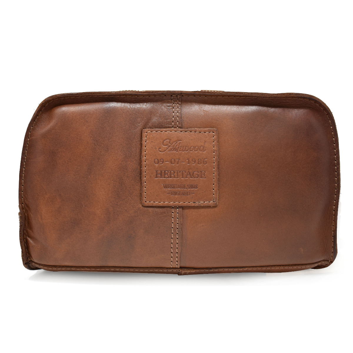 Ashwood Leather Kingsbury Chestnut Wash Bag