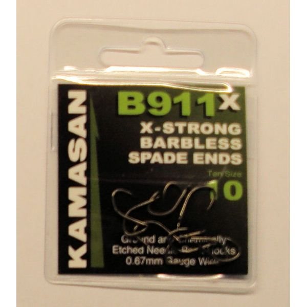 Kamasan B911X Barbless Spade End Hook  | 16