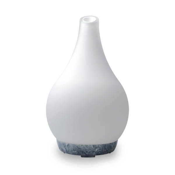 Cello Frosted Art Glass Large Ultrasonic Diffuser with 15ml Fragrance Oil 