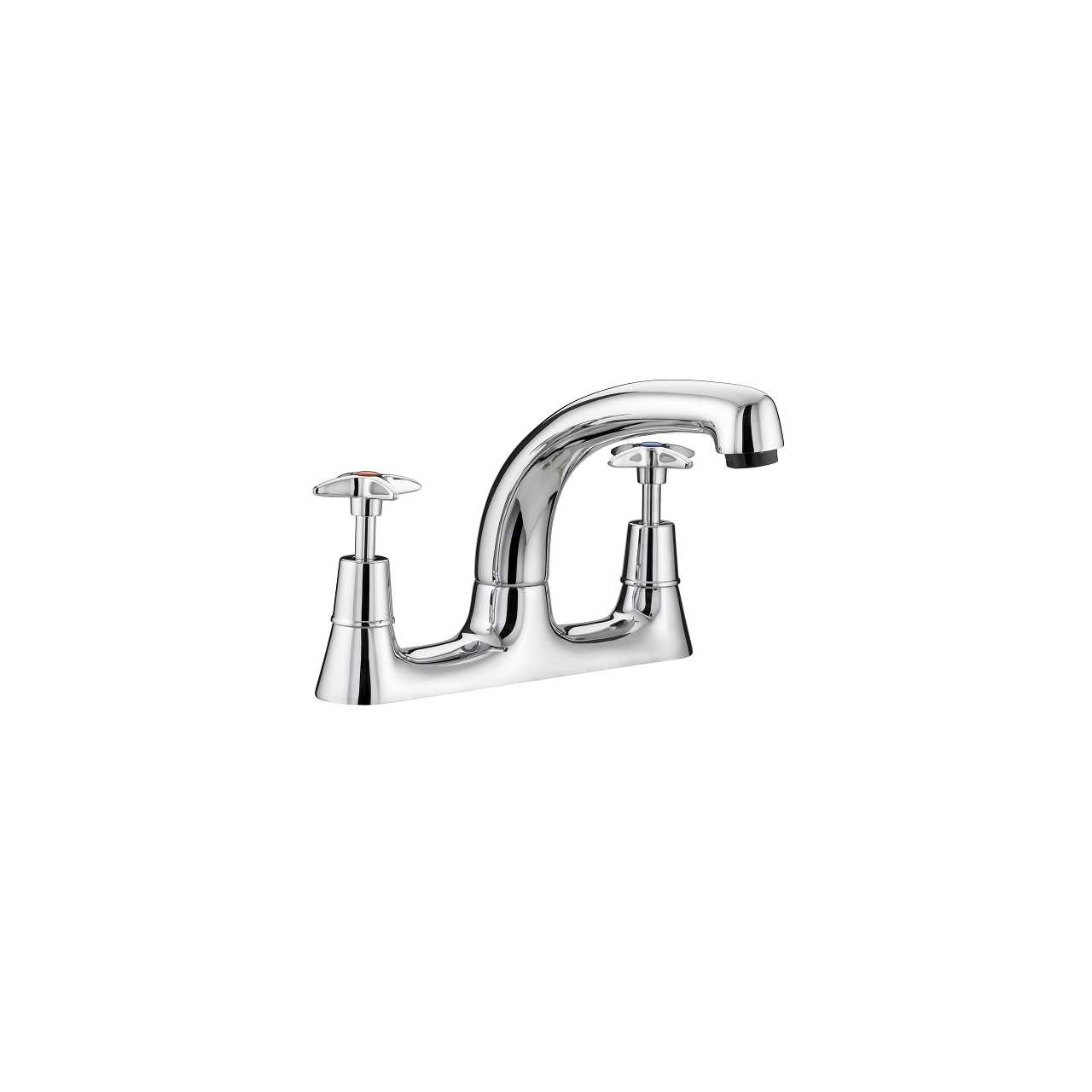 Bristan X Head Chrome Deck Kitchen Sink Mixer Tap - VAX2-DSM-C