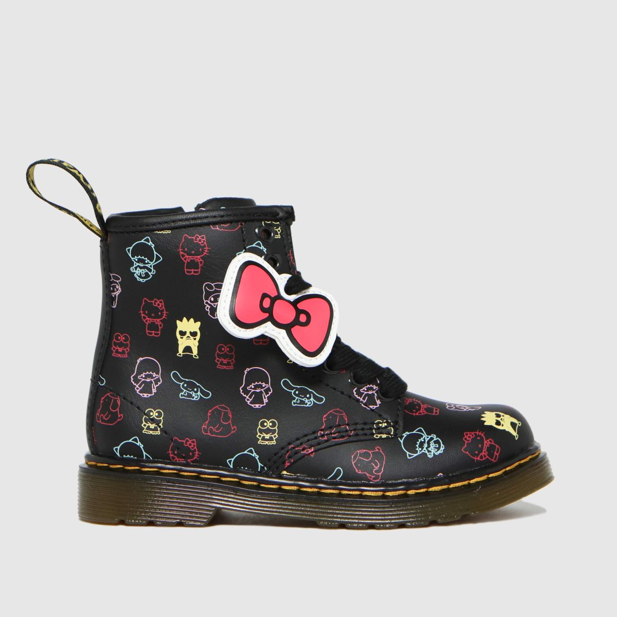 Dr Martens Black & Pink 1460 Hello Kitty Boots Toddler | UK 6