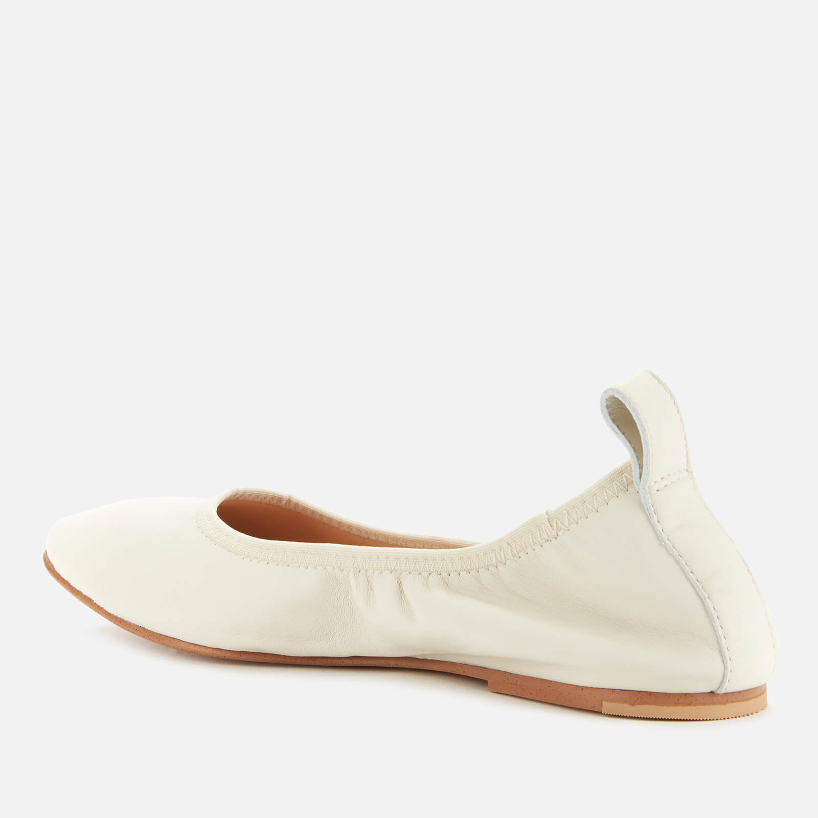 Clarks Women's Pure Leather Ballet Flats - White - UK 3