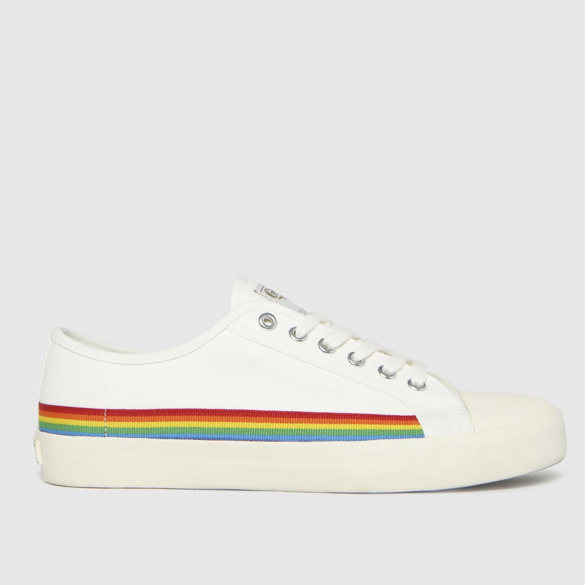 Gola White Coaster Rainbow Drop Trainers | UK 4