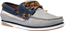 Timberland Men's Atlantis Break Boat Shoes | Medium Grey Nubuck & Navy| UK 9