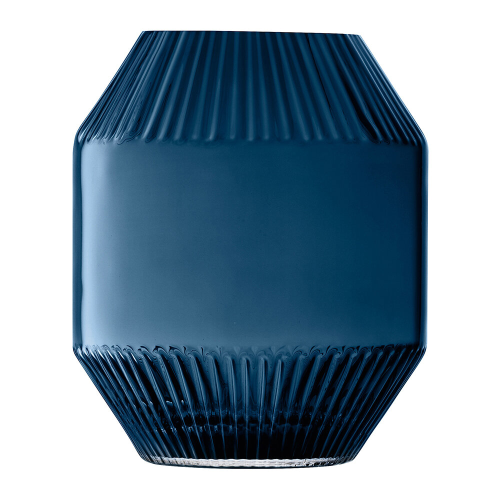 LSA International - Rotunda Vase - Sapphire - 20cm