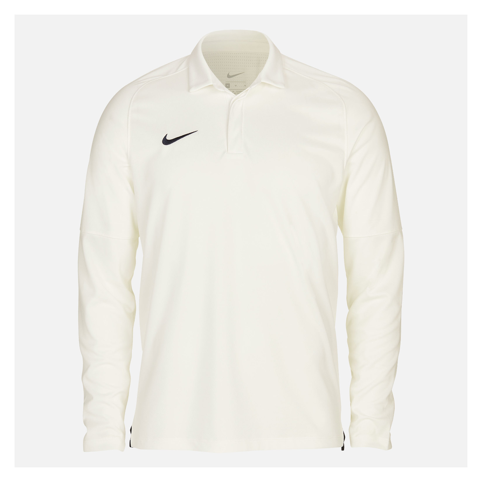 Nike Cricket Long Sleeve Game Polo | Adult Unisex | Sail / Obsidian | 2XL