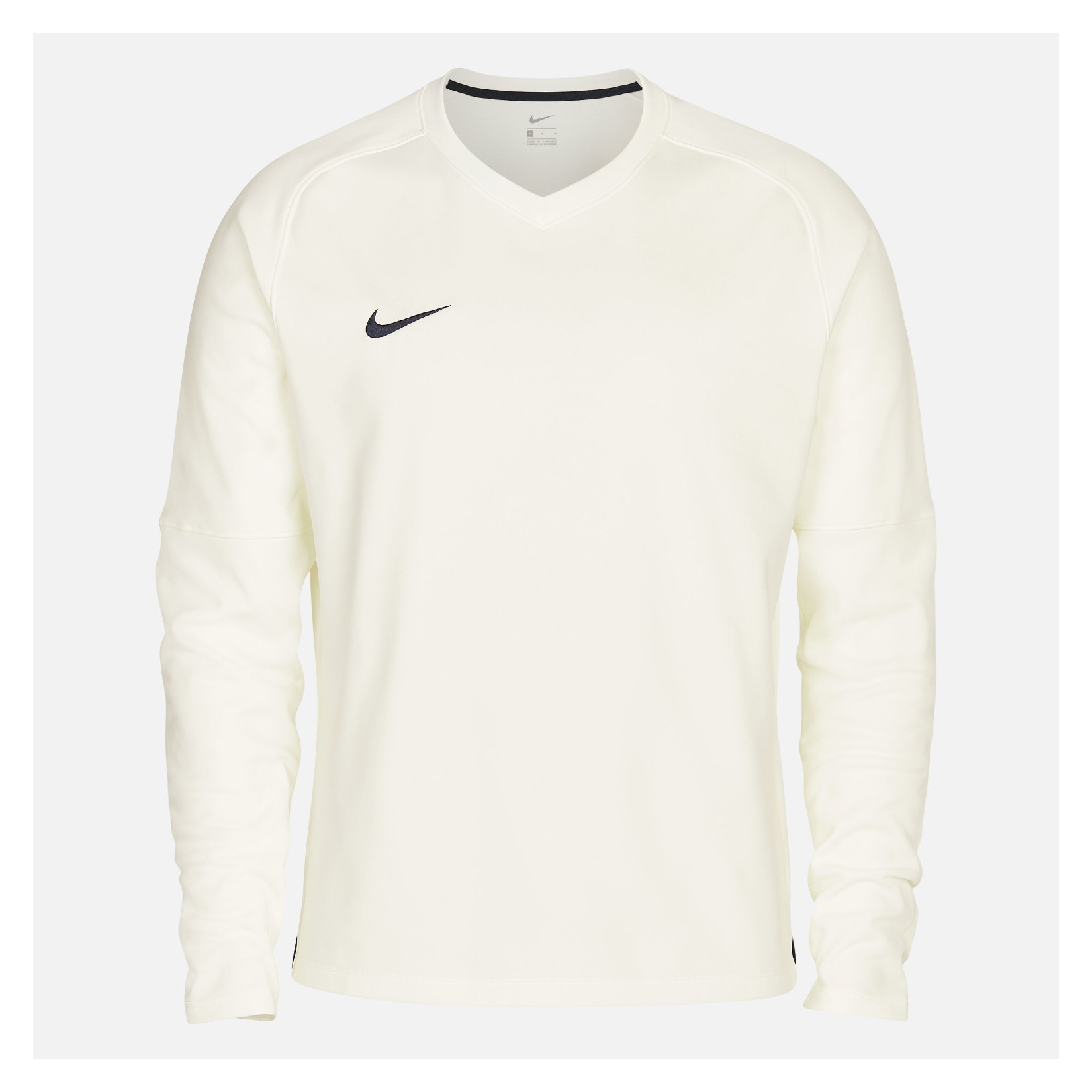 Nike Cricket Long Sleeve Thermal Top | Adult Unisex | Sail / Obsidian | 2XL