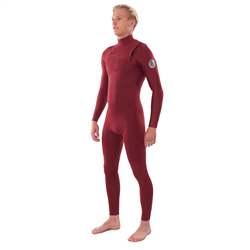 Rip Curl Men's Dawn Patrol Performance Chest Zip 3/2mm Wetsuit (2021) | Maroon| L